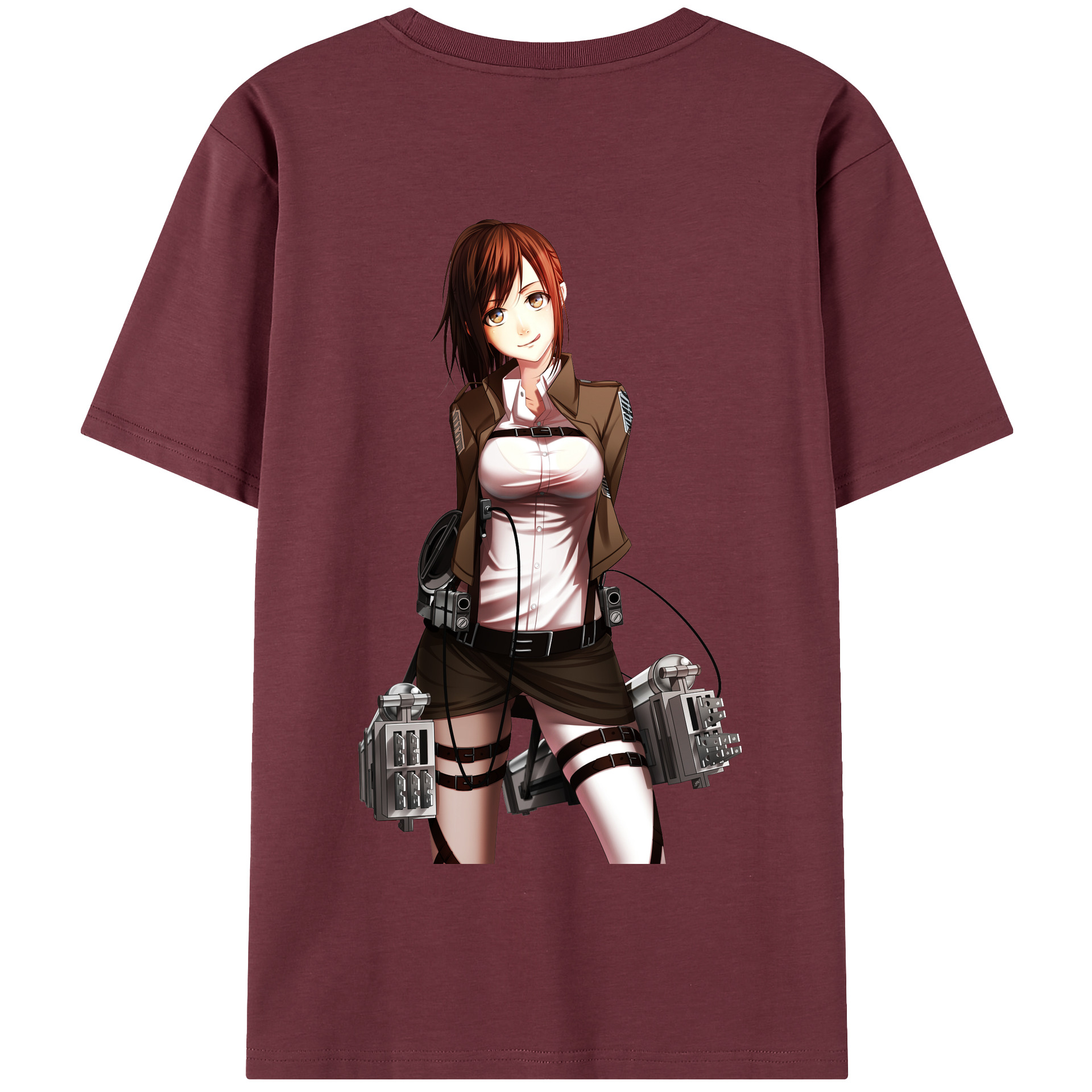 （画像用） 進撃の巨人 サシャ·ブラウス Attack on Titan Sasha Blaus 綿100％半袖Tシャツ（背面プリント）